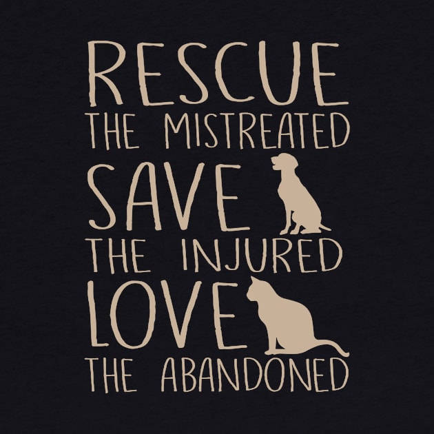 Rescue Save Love Pet Adoption Rescue Animals by Wishtopia